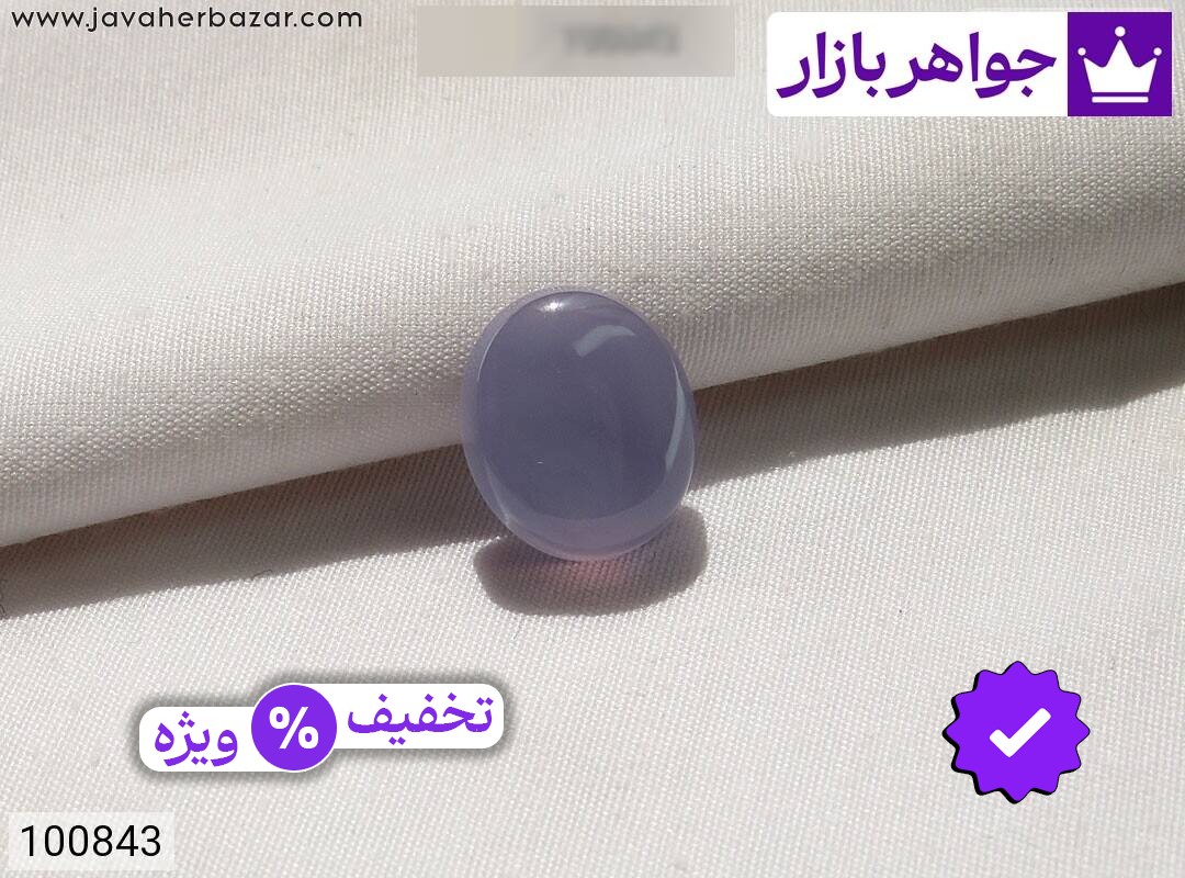 نگین عقیق یمنی کبود جذاب