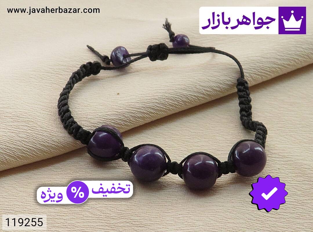 دستبند سنگی جید خوشرنگ زنانه