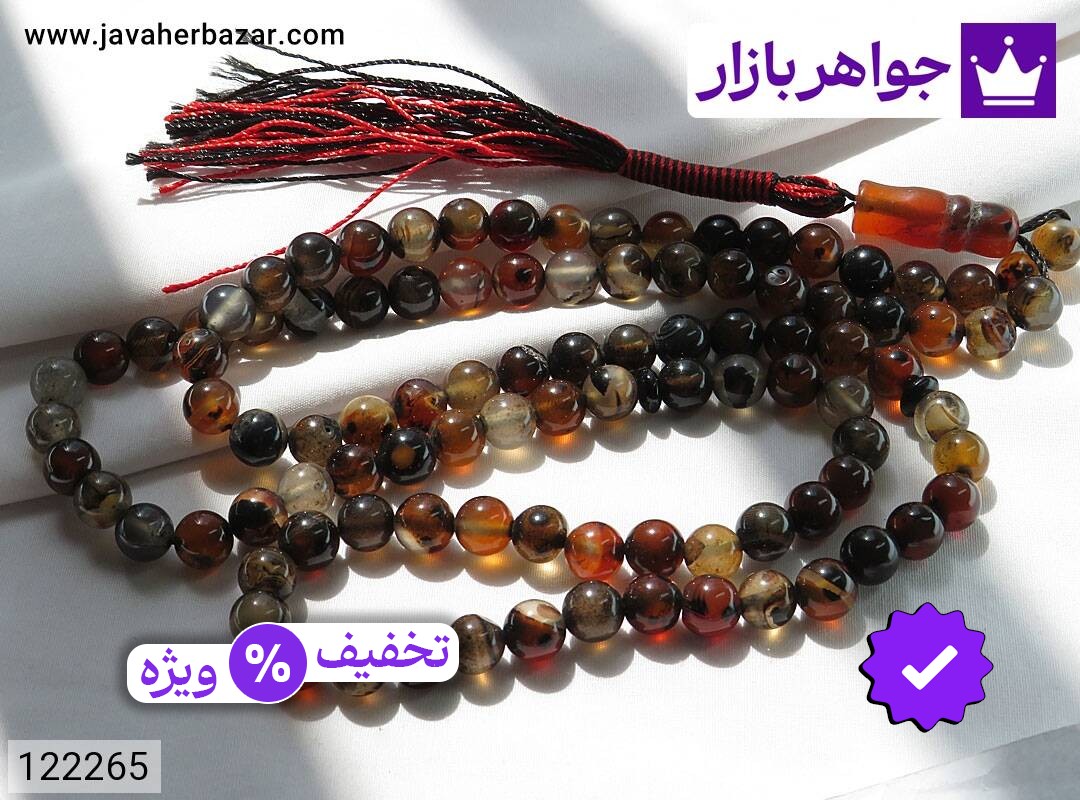 تسبیح عقیق 101 دانه 8 میل سلیمانی