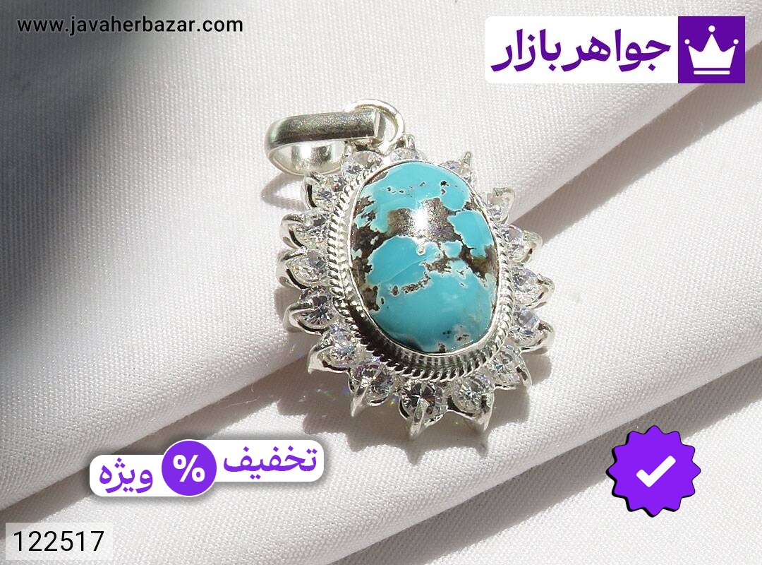 مدال نقره فیروزه نیشابوری خوش طرح زنانه