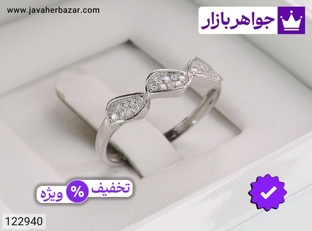 انگشتر نقره زنانه انگشتر نقره طرح بهار زنانه