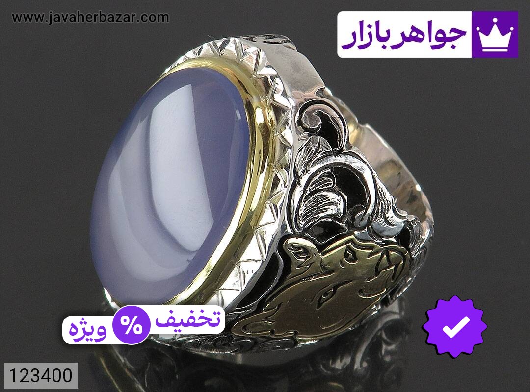 انگشتر نقره عقیق یمنی درشت بی نظیر کلکسیونی مردانه دست ساز
