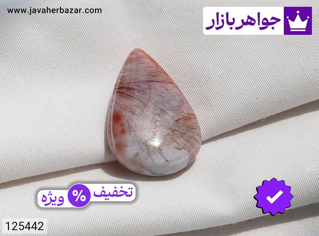 نگین عقیق قرمز شجر خوش رنگ