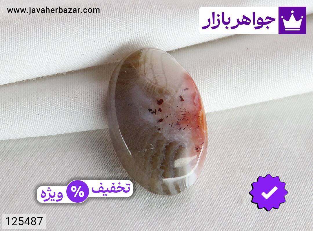 نگین عقیق خوش طرح