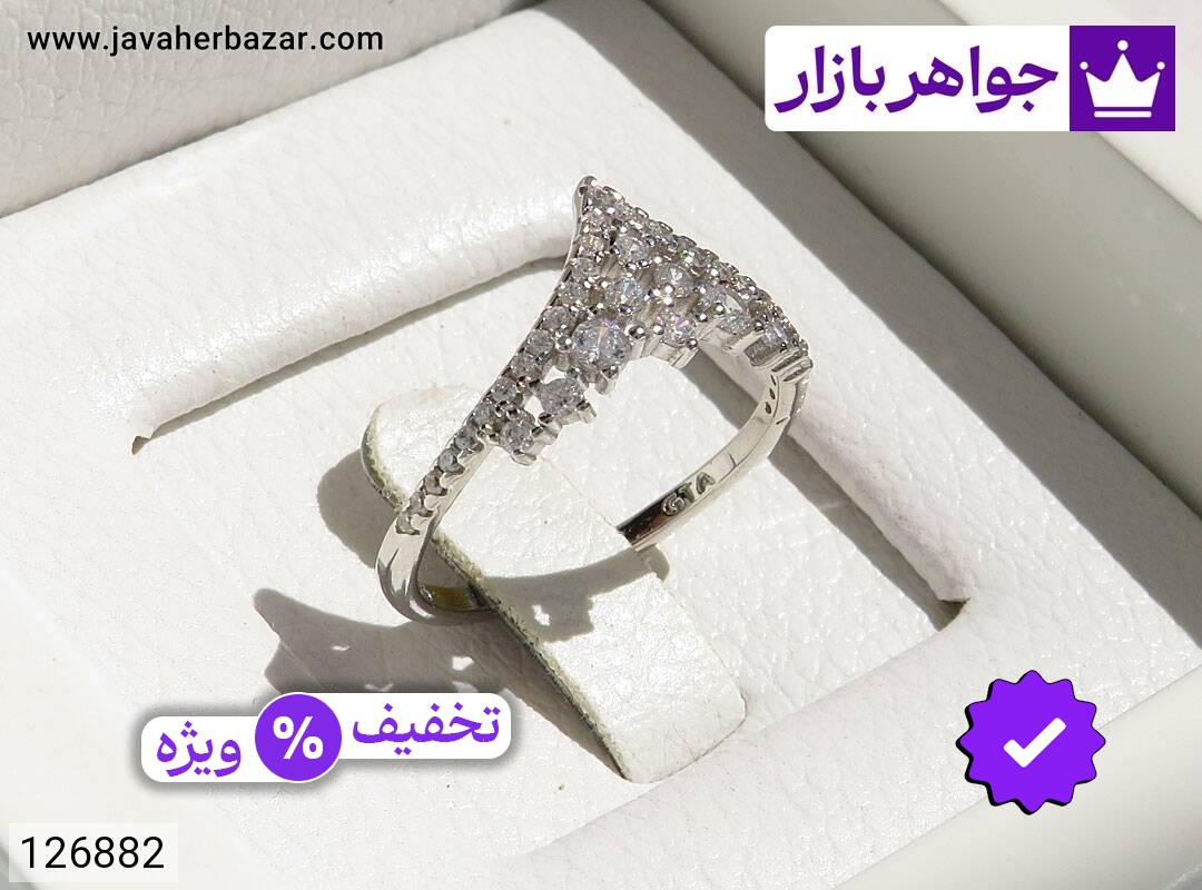 انگشتر نقره جذاب زنانه