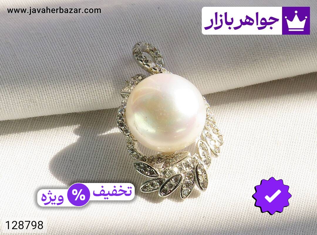 مدال نقره مروارید طرح نسترن زنانه