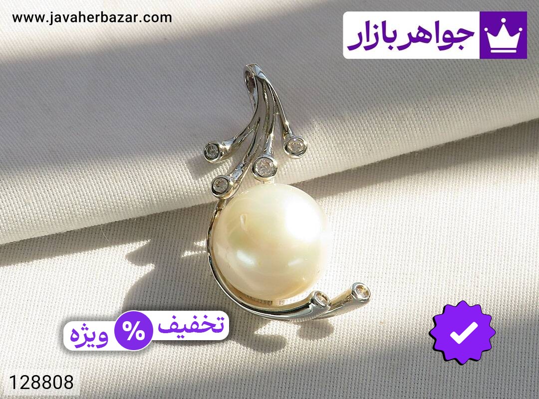 مدال نقره مروارید خاص زنانه