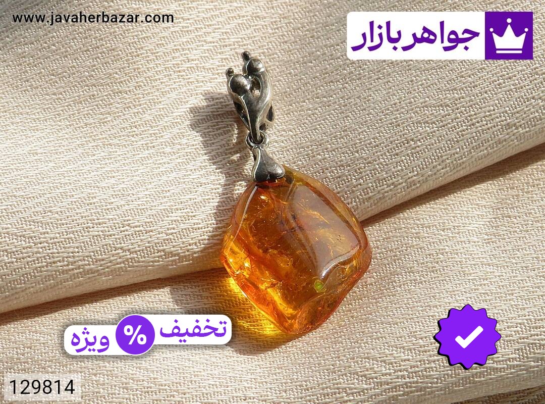 گردنبند نقره کهربا بولونی لهستان حشره ای خاص