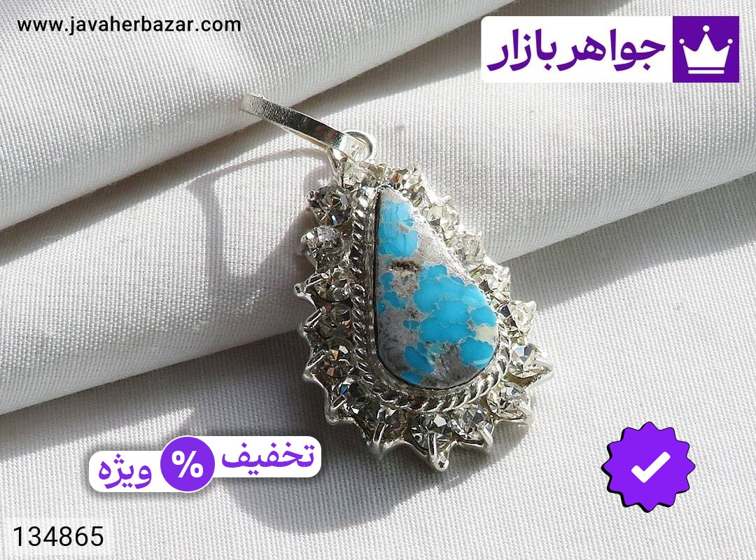 مدال نقره فیروزه نیشابوری خوش طرح زنانه