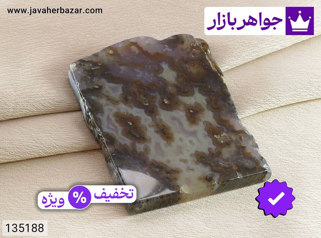 نگین عقیق راف تراش طبیعی درشت