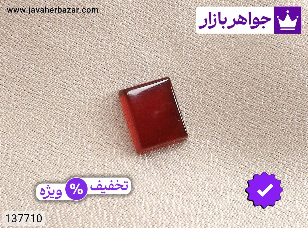 نگین عقیق قرمز ظریف
