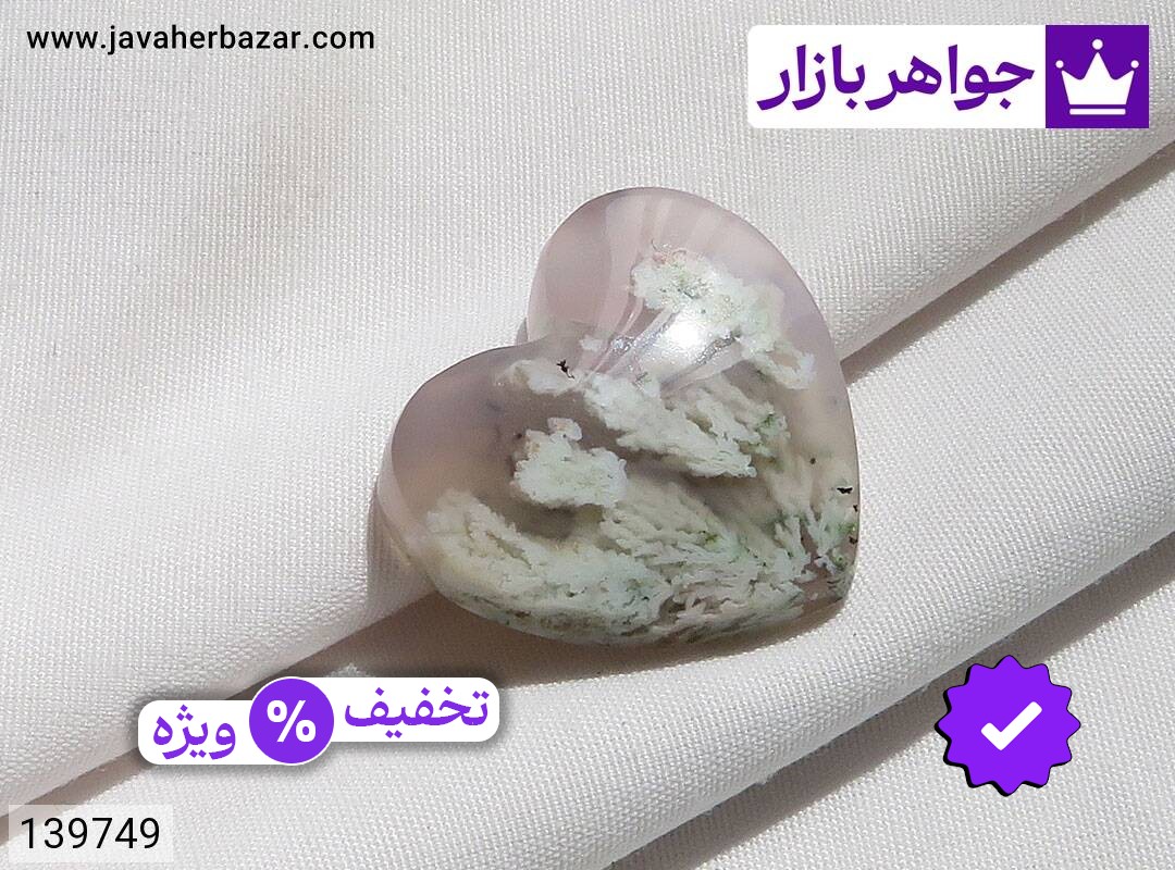 نگین عقیق شجر بهاری طرح قلب