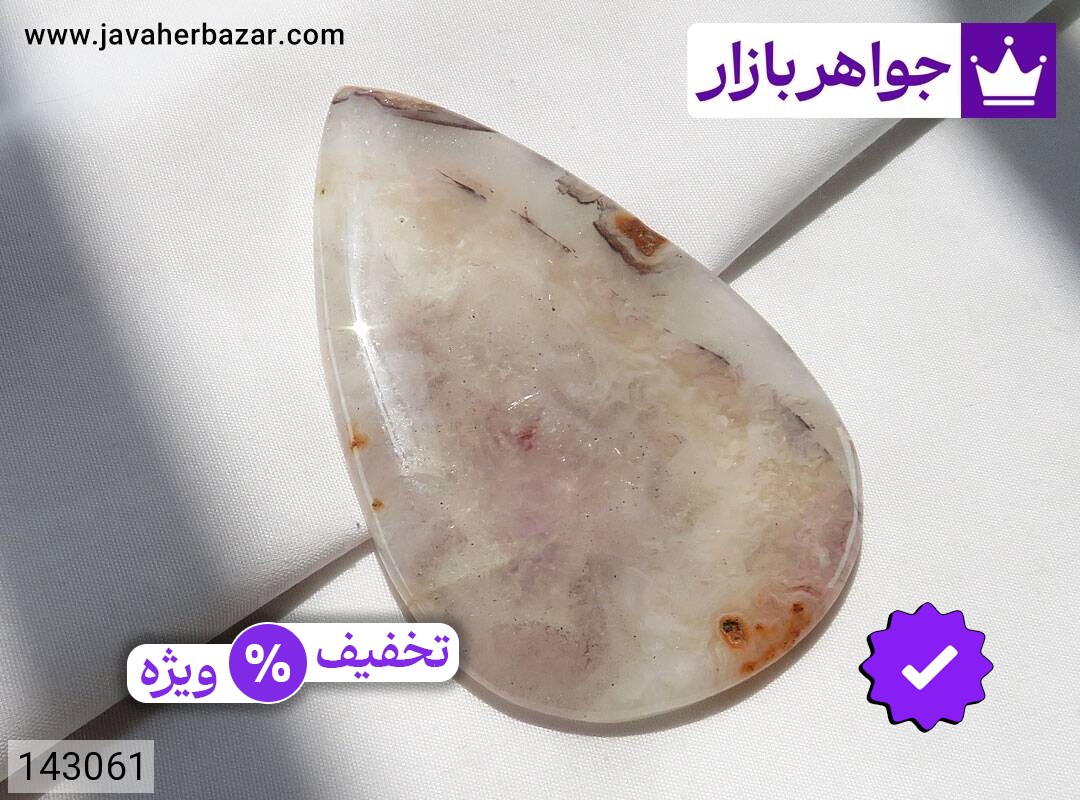 نگین عقیق درشت اشکی