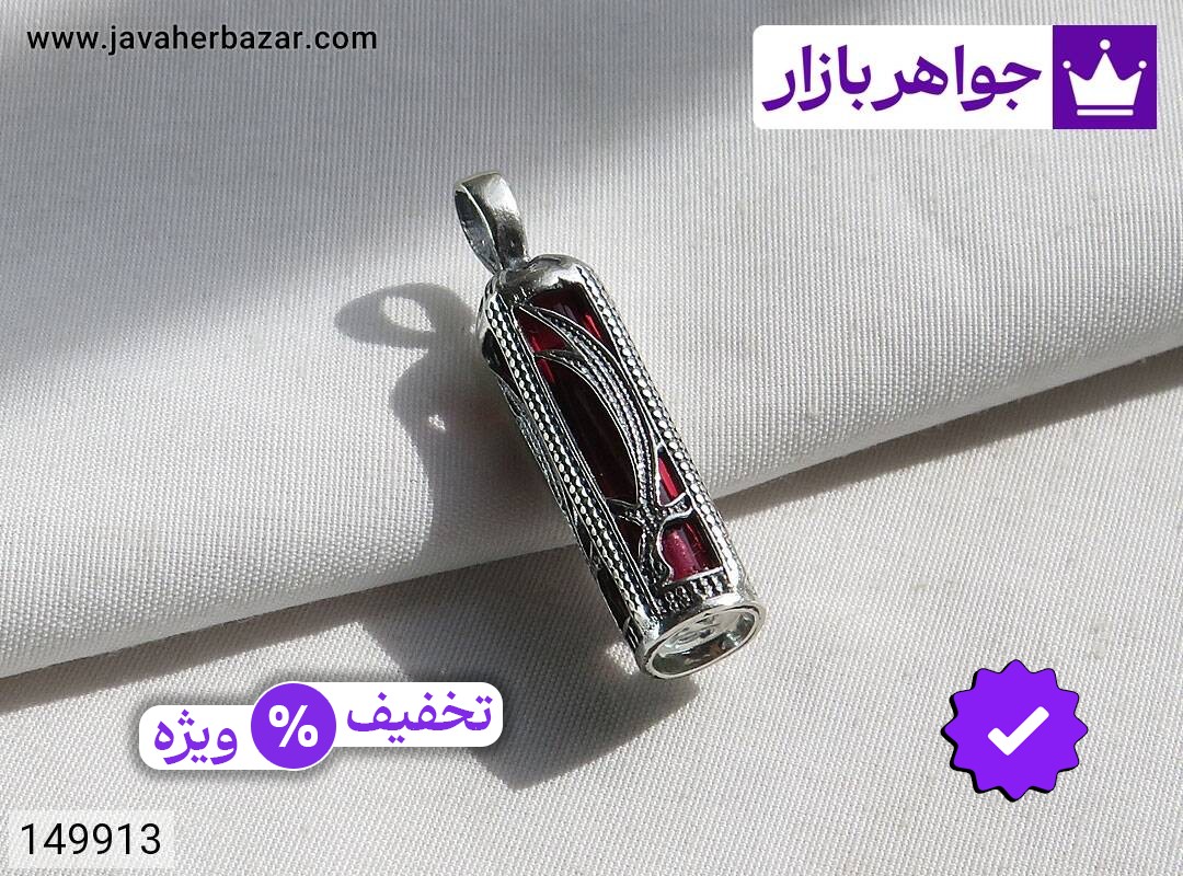 جادعایی نقره طرح شمشیر ذوالفقار به همراه حرز امام جواد