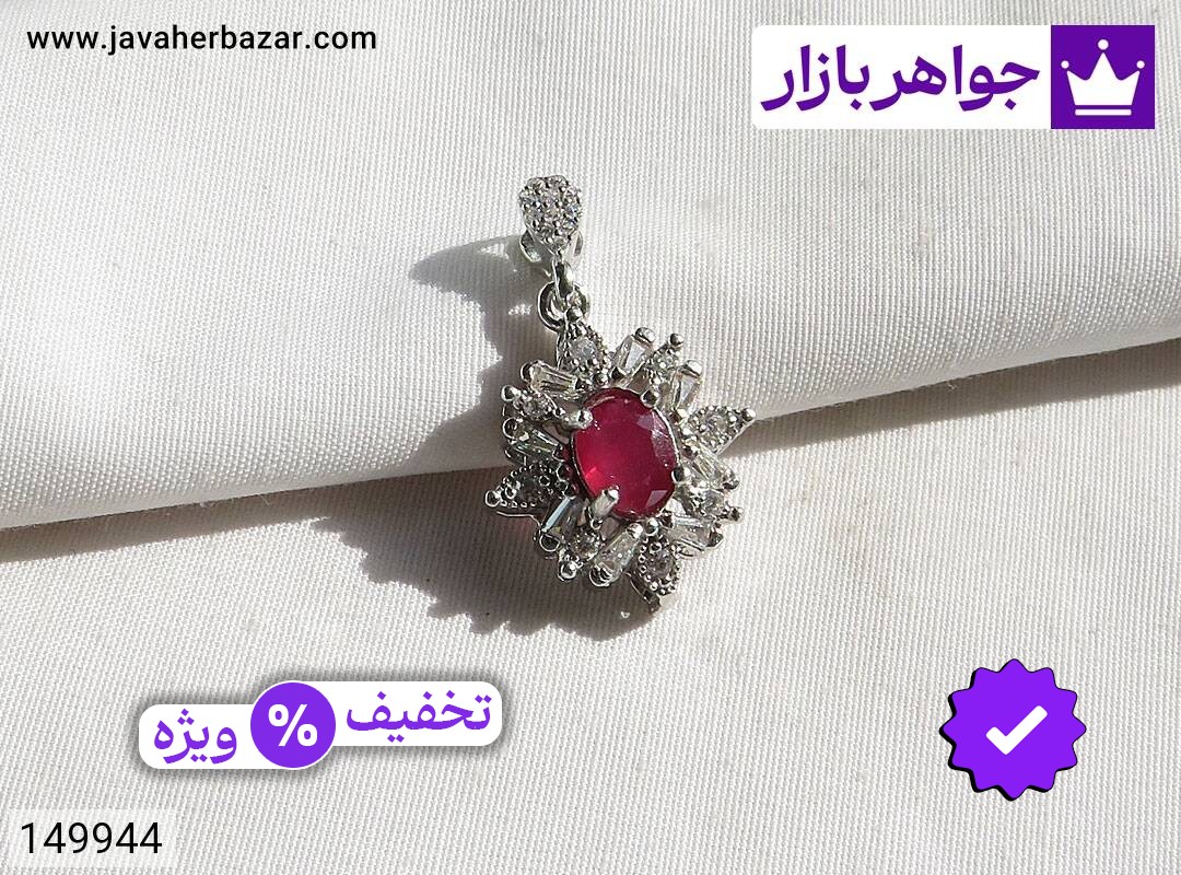 مدال یاقوت آفریقایی قرمز مدال نقره یاقوت آفریقایی قرمز طرح روشنک
