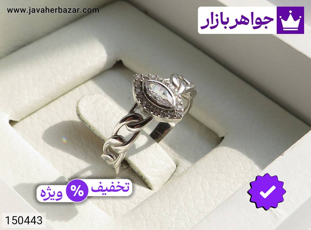 انگشتر نقره کارتیر زنانه