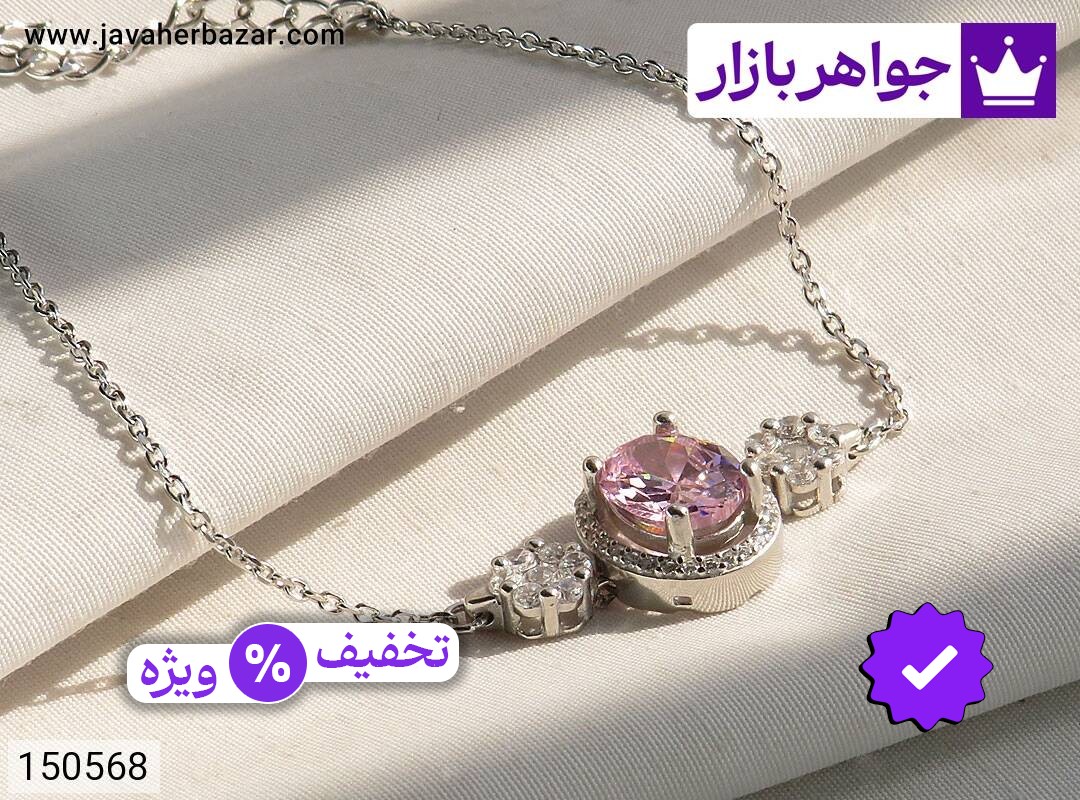 دستبند نقره توپاز سنتاتیک زنانه