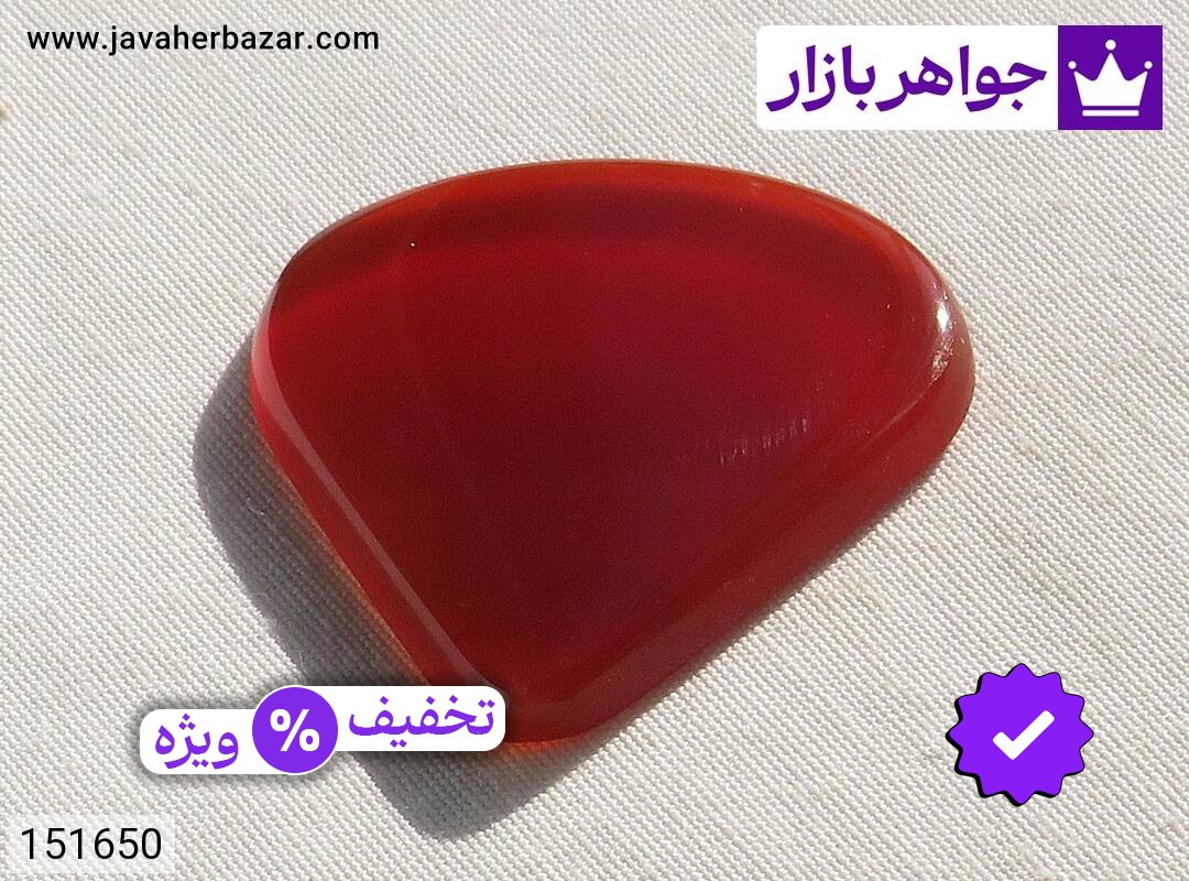 نگین عقیق قرمز اشکی