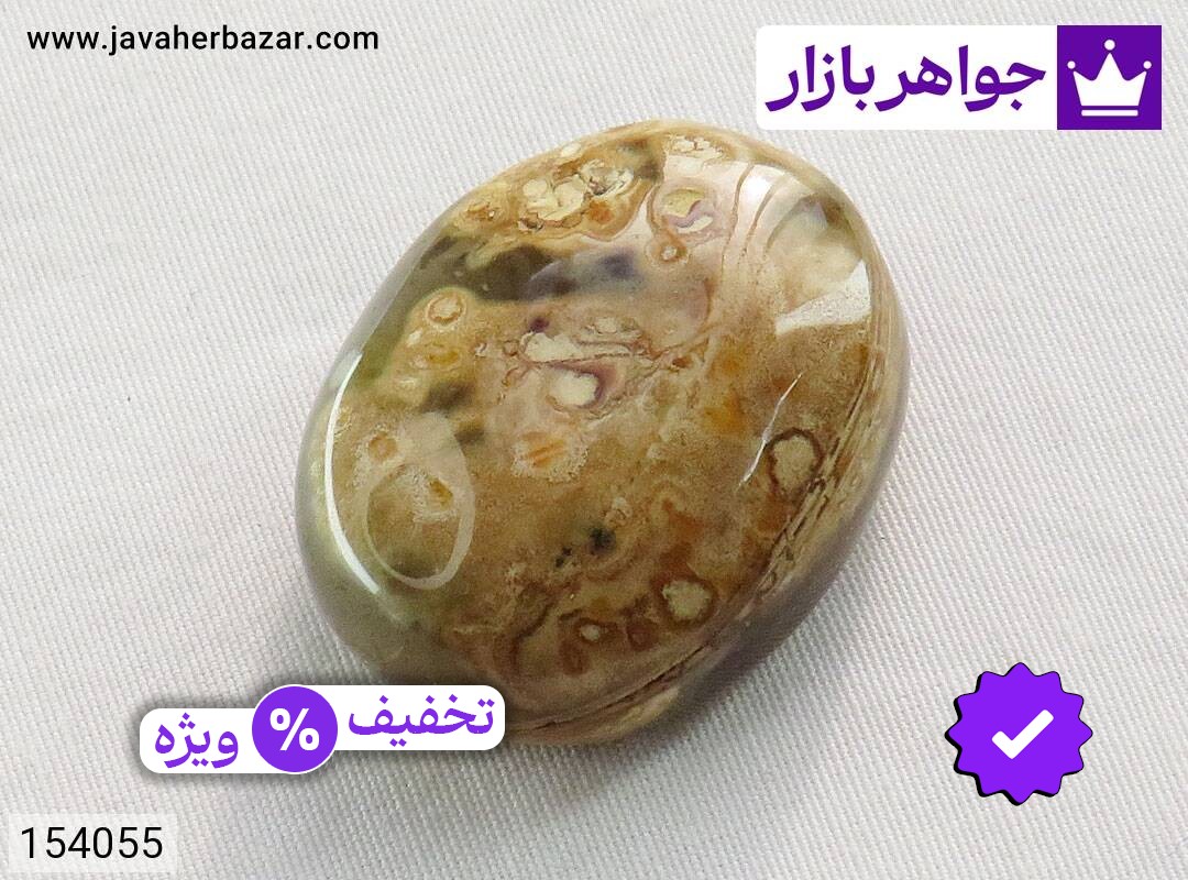 نگین عقیق سلیمانی با رنگ و نقش زیبا