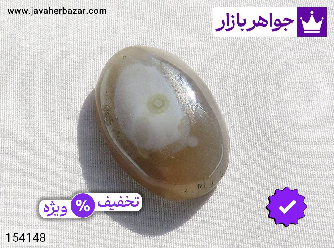 نگین عقیق بابا قوری درشت و زیبا