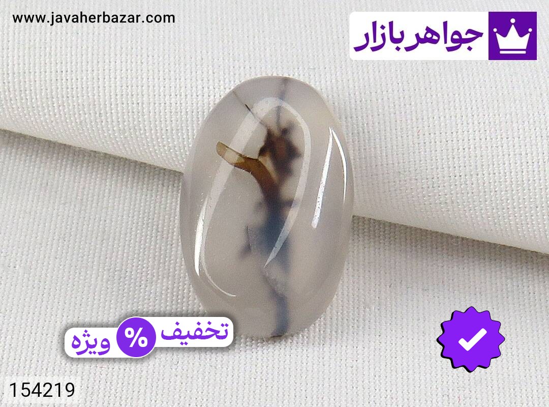 نگین عقیق درختی با نقشی زیبا