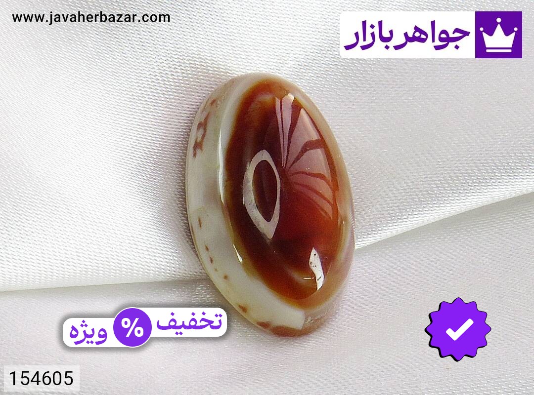 نگین عقیق سلیمانی درشت و زیبا