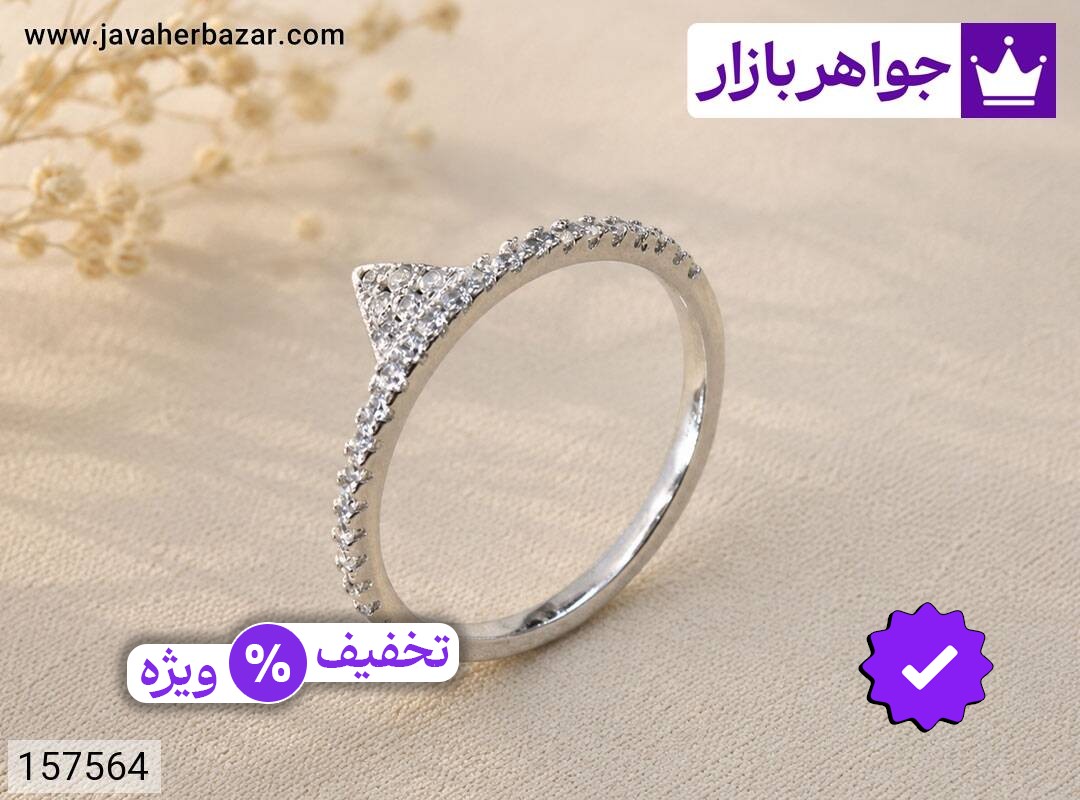 انگشتر نقره زیبا وارداتی زنانه