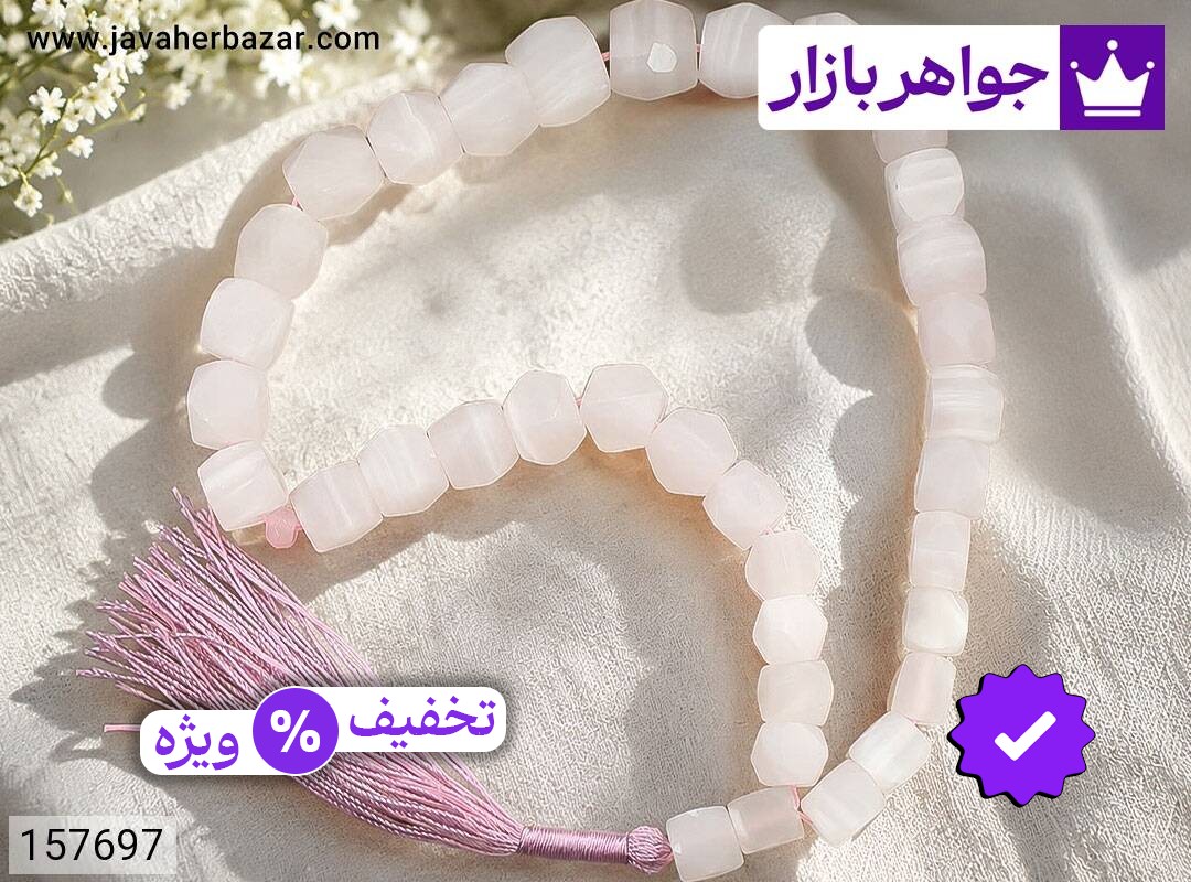 تسبیح مرمر 33 دانه 14 میل صورتی