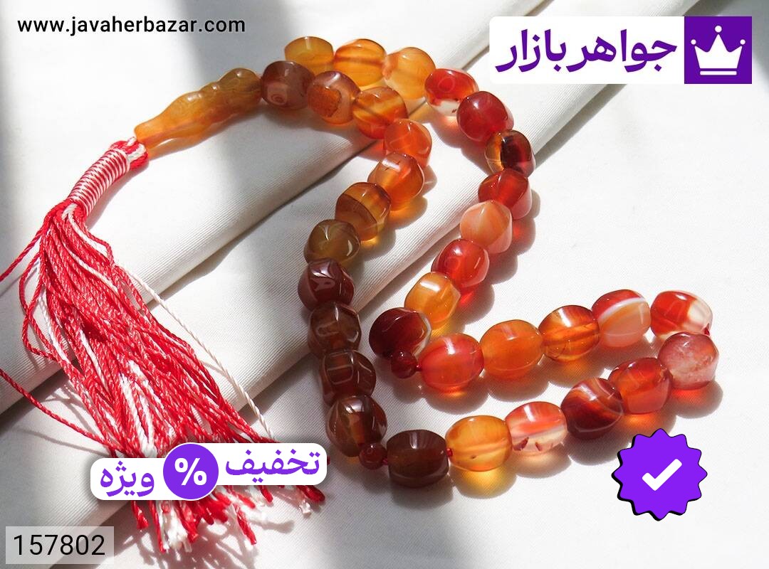 تسبیح عقیق 33 دانه سلیمانی خاص