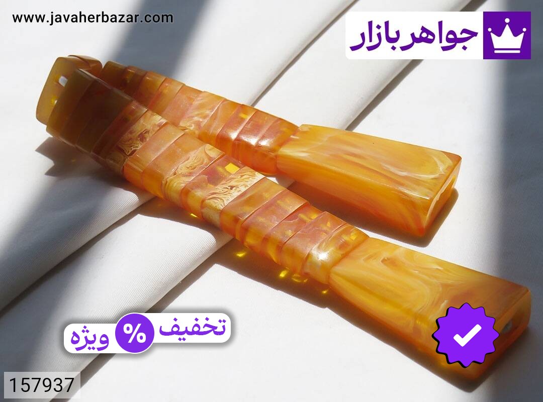 تسبیح سندلوس زرد 29 دانه زازا