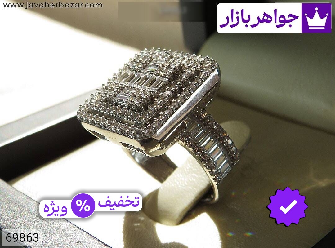 انگشتر نقره زنانه انگشتر نقره طرح رومیسا زنانه
