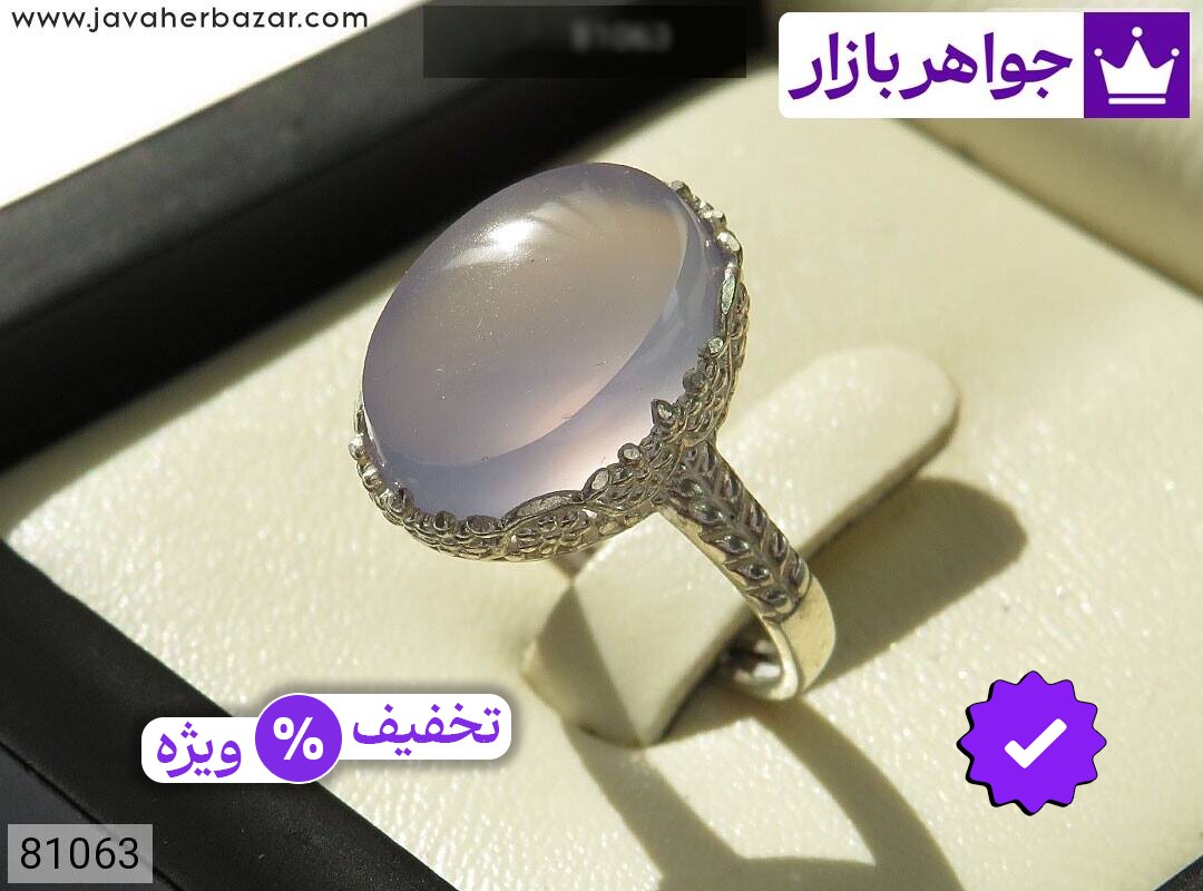 انگشتر نقره عقیق یمنی زیبا زنانه