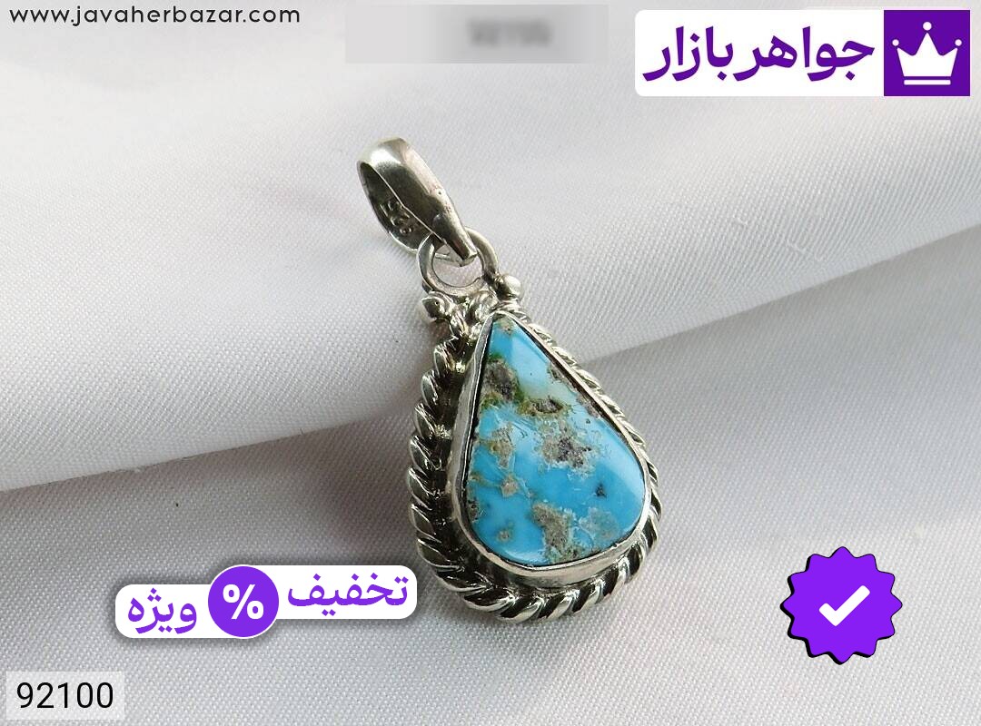 مدال نقره فیروزه نیشابوری طرح اشک زنانه