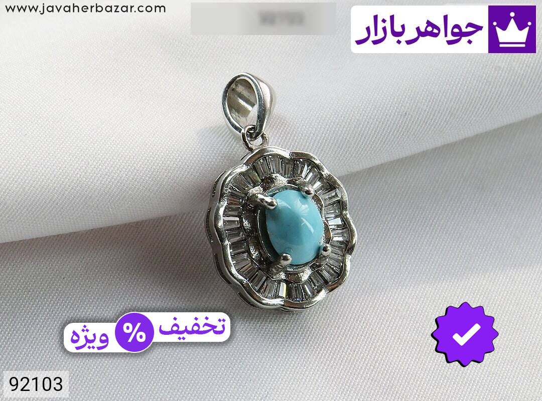 مدال نقره فیروزه نیشابوری خوشرنگ زنانه