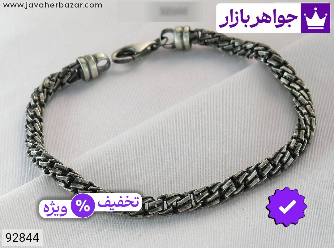 دستبند نقره شیک مردانه ایتالیایی