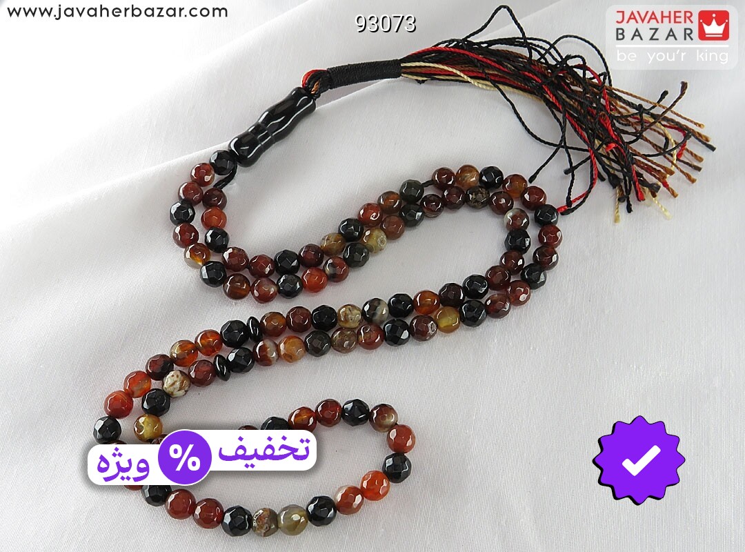 تسبیح عقیق 101 دانه خوش تراش