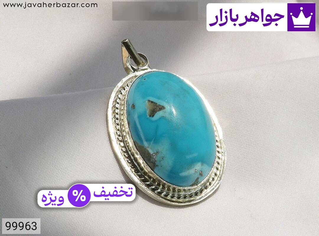عکس مدال فیروزه کرمانی آبی