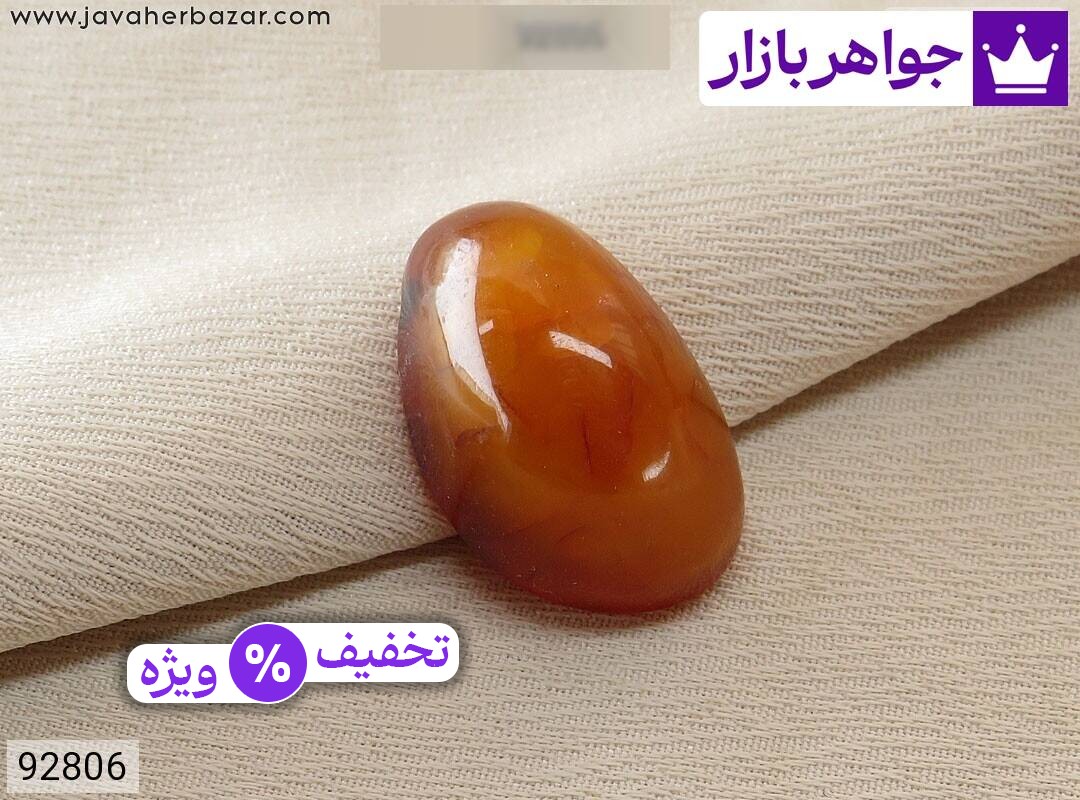 عکس نگین کهربا نارنجی