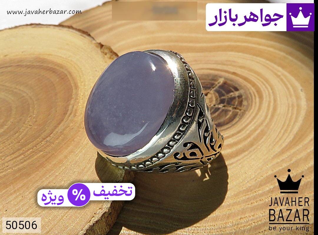 عکس انگشتر عقیق یمنی کبود مردانه