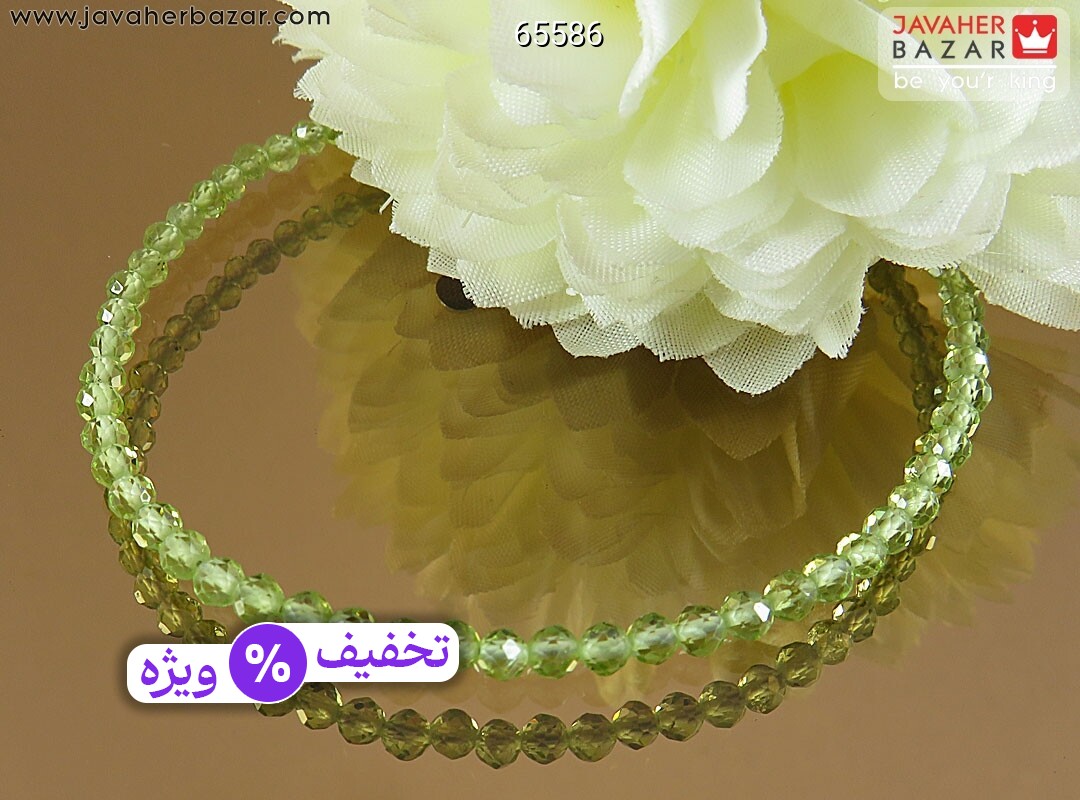 عکس دستبند زبرجد سبز زنانه