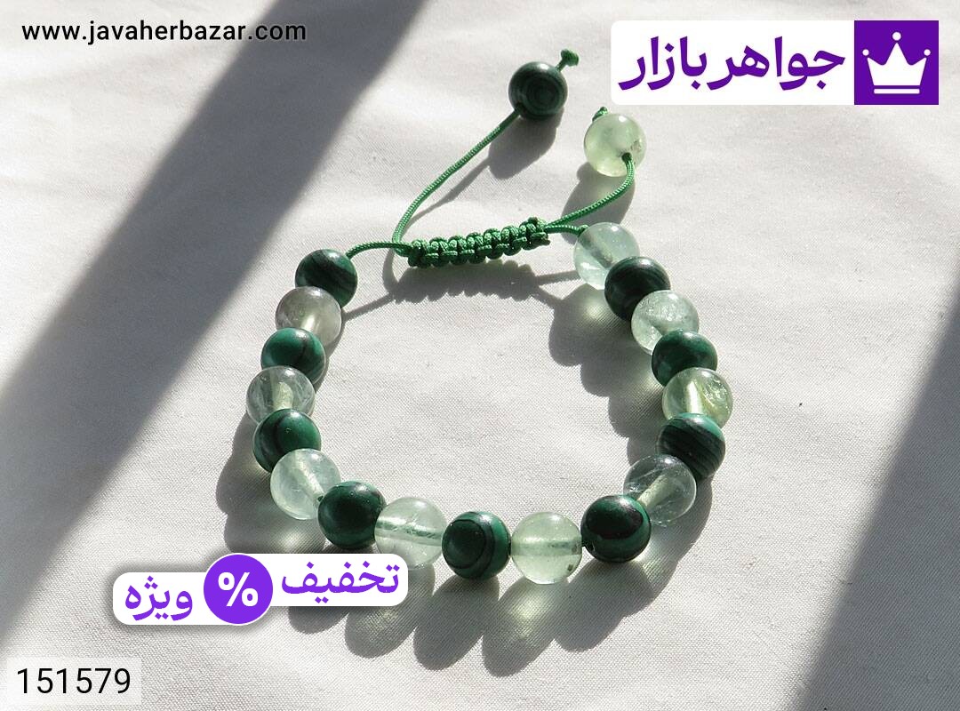 عکس دستبند مالاکیت سبز مردانه عکس دستبند مالاکیت سبز مردانه