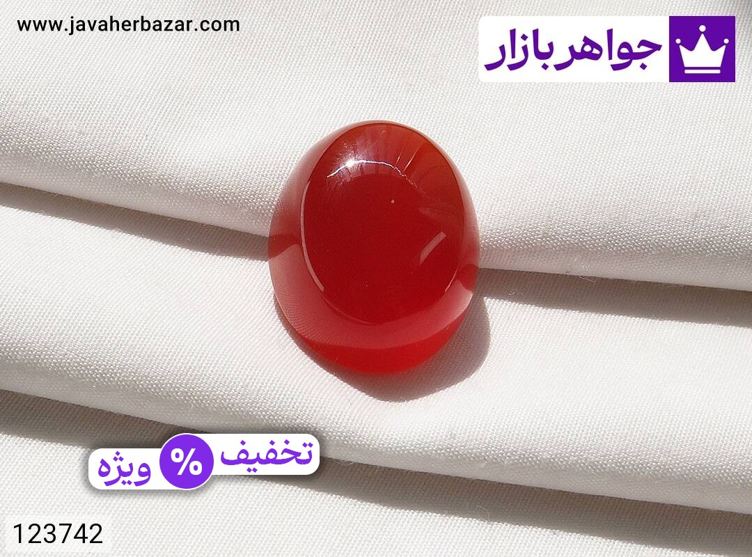 عکس نگین عقیق خراسان سرخ قرمز