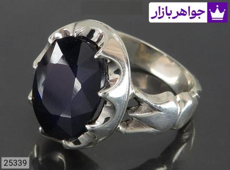 انگشتر آبی مردانه