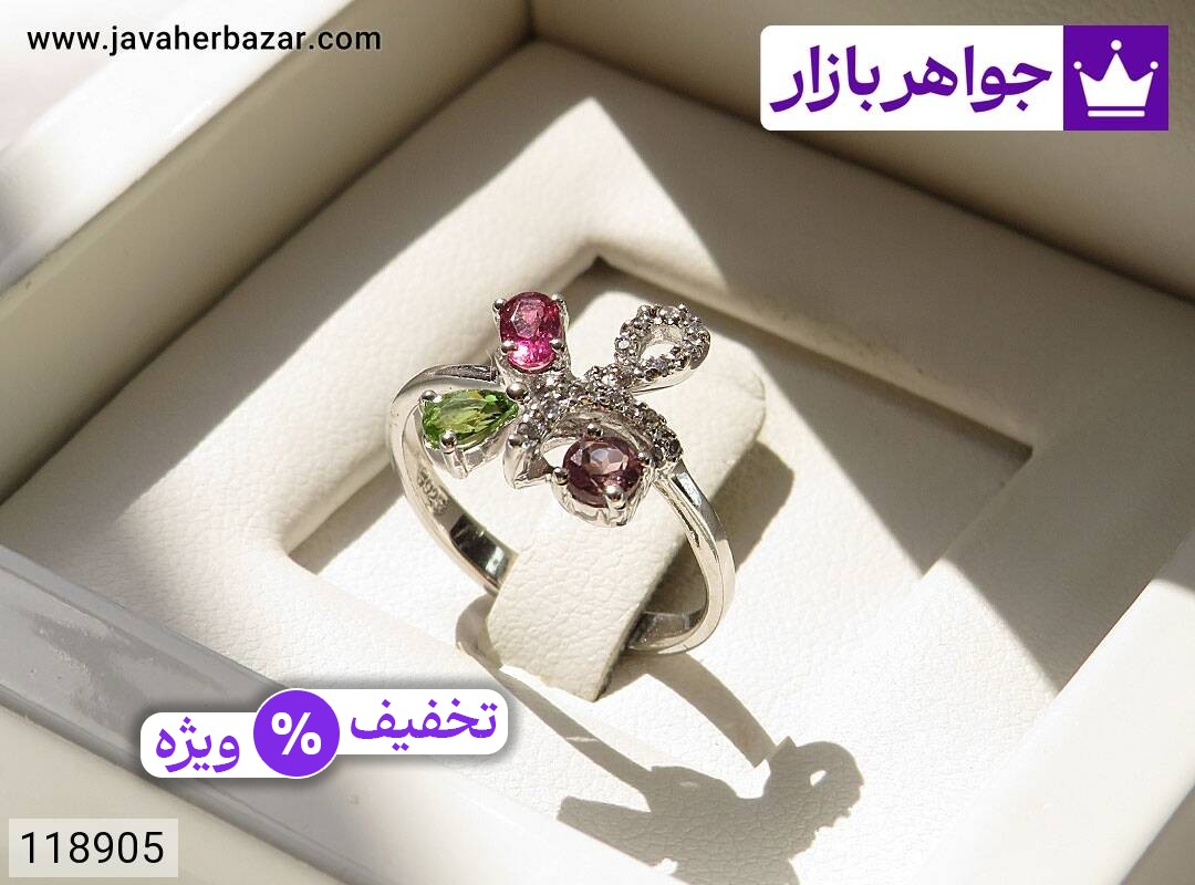 عکس انگشتر تورمالین زنانه
