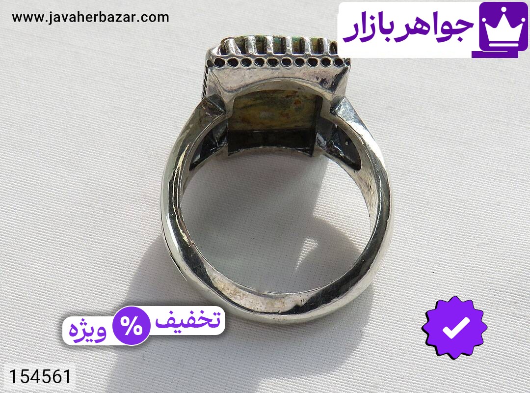 تصویر 3 انگشتر فیروزه سبز با ضمانت اصالت جواهربازار عکس 3 انگشتر فیروزه سبز اصل جواهربازار – مدل منتخب و موجود برای خرید