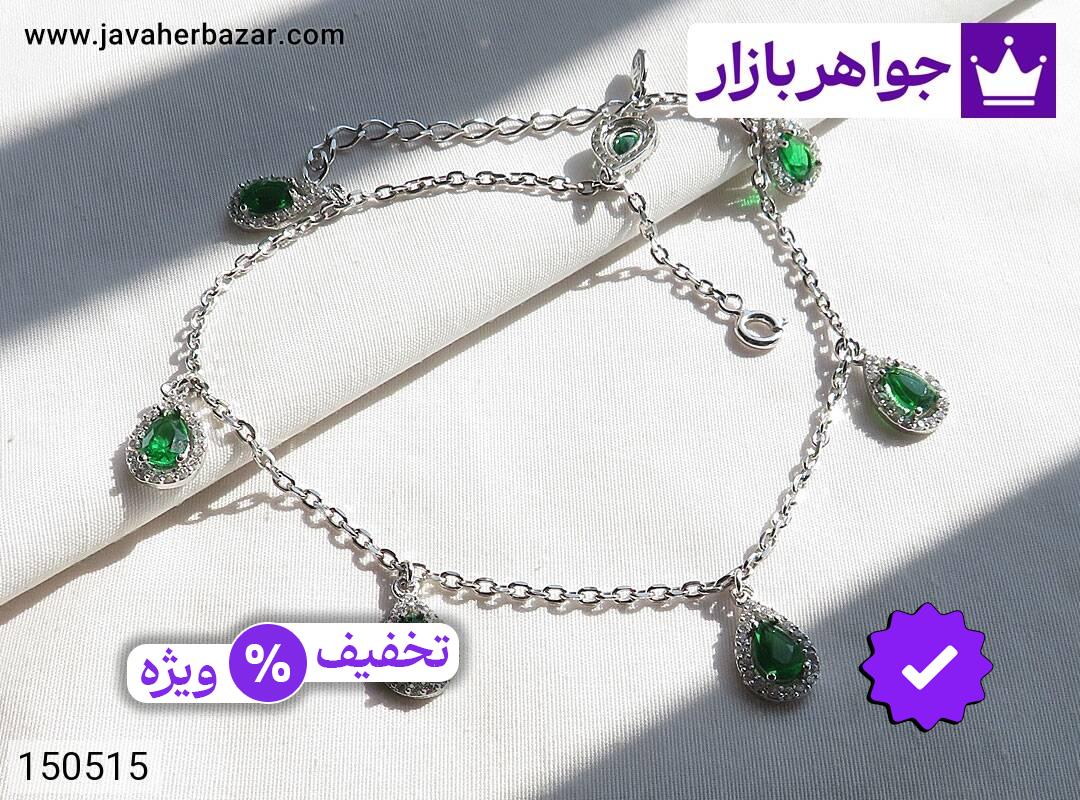 تصویر 5 پابند سبز با ضمانت اصالت جواهربازار عکس 5 پابند سبز اصل جواهربازار – مدل منتخب و موجود برای خرید