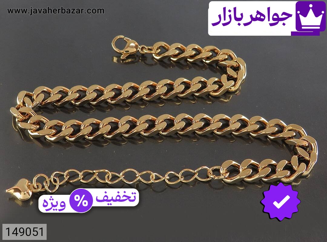 تصویر 2 پابند استیل با ضمانت اصالت جواهربازار عکس 2 پابند استیل اصل جواهربازار – مدل منتخب و موجود برای خرید