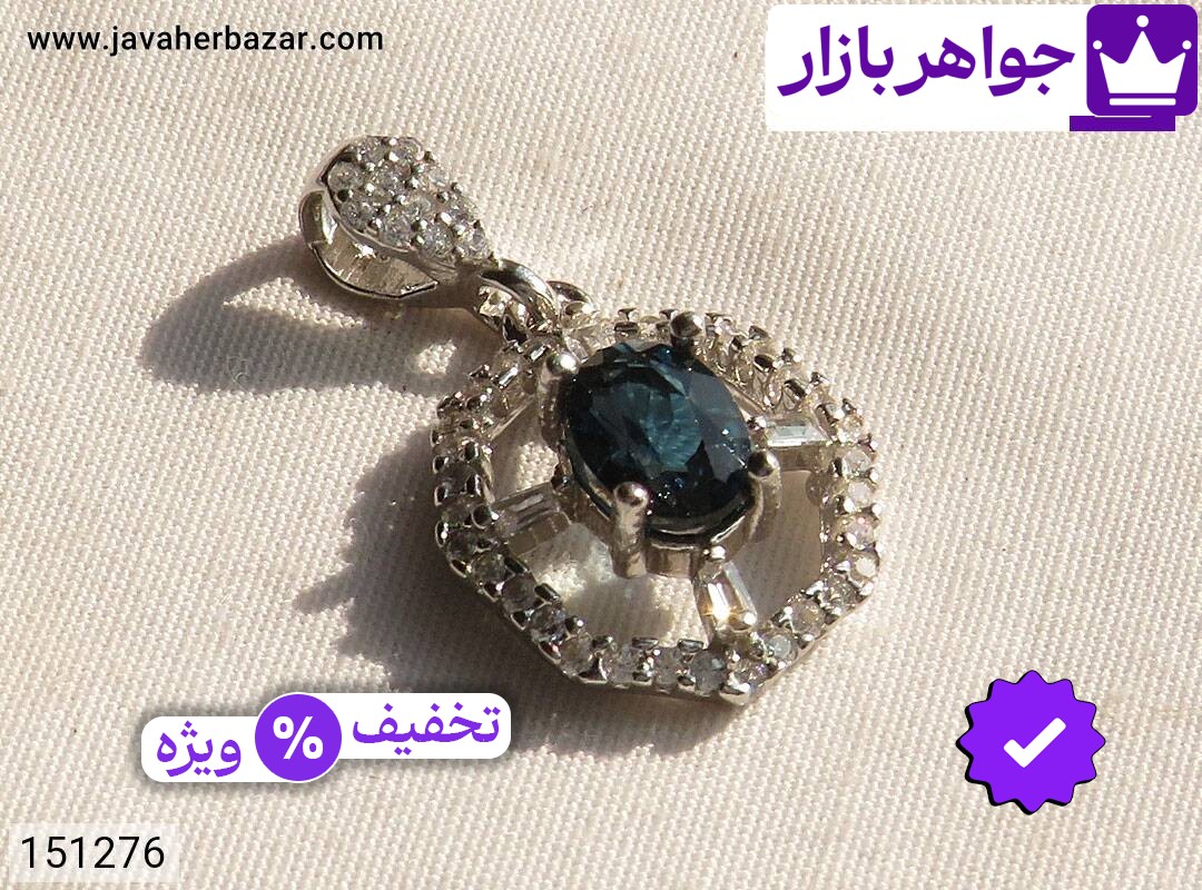 تصویر 1 مدال توپاز آبی با ضمانت اصالت جواهربازار عکس 1 مدال توپاز آبی اصل جواهربازار – مدل منتخب و موجود برای خرید
