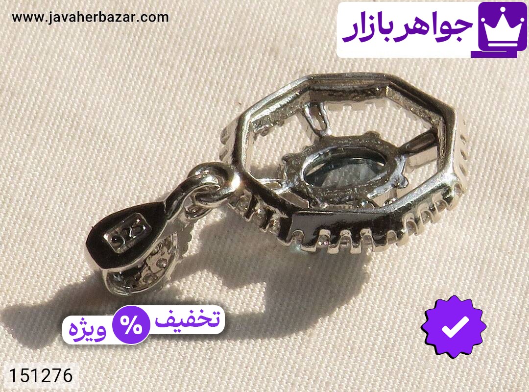 تصویر 2 مدال توپاز آبی با ضمانت اصالت جواهربازار عکس 2 مدال توپاز آبی اصل جواهربازار – مدل منتخب و موجود برای خرید