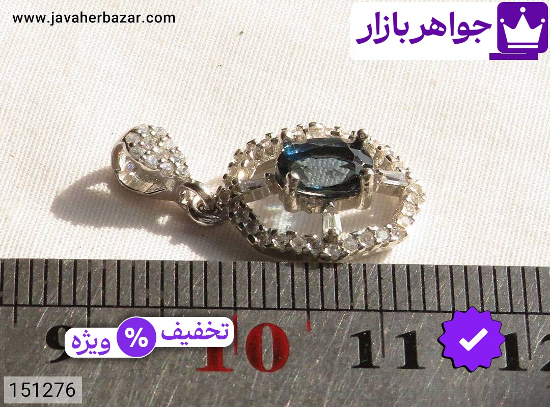 تصویر 3 مدال توپاز آبی با ضمانت اصالت جواهربازار عکس 3 مدال توپاز آبی اصل جواهربازار – مدل منتخب و موجود برای خرید